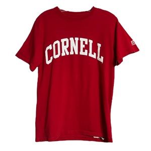 Vintage Russell Red Cornell University Short Sleeve T Shirt Sz S